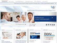Tablet Screenshot of immobilienverwalter-bayern.de